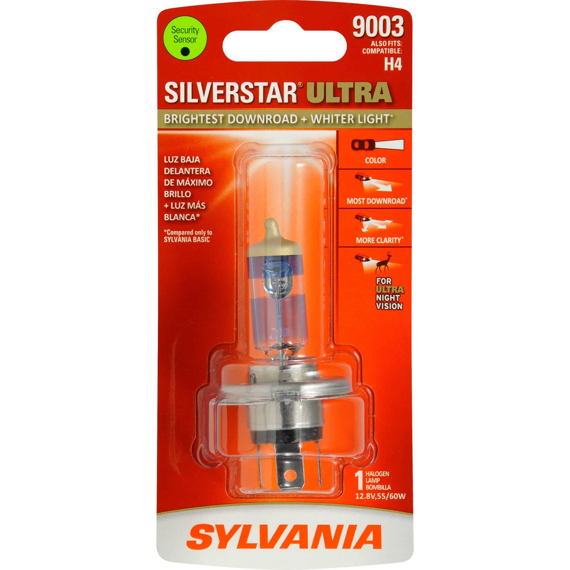 Sylvania, 9003SU.BP Sylvania Silverstar Driving/ Fog Light Bulb 9003/ HB2/ H4