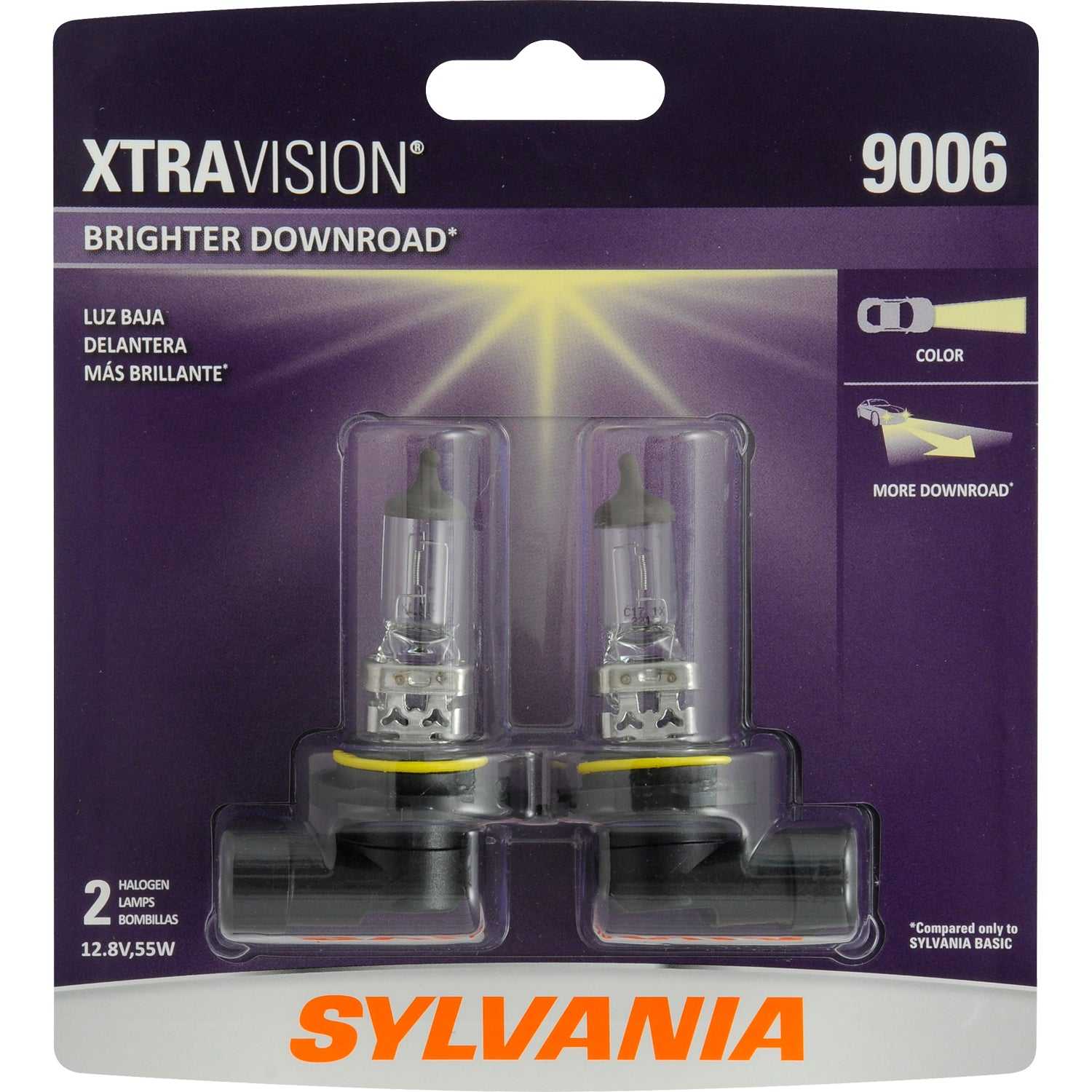 Sylvania, 9006XV.BP2 Ampoule de phare Sylvania Silverstar remplacement OE