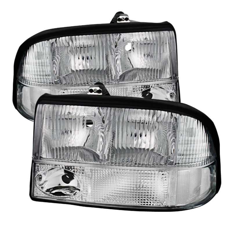 Spyder, 9025488 Xtune Oldsmobile Bravada 98-01 Crystal Headlights Chrome HD-JH-GS1598-AM-C