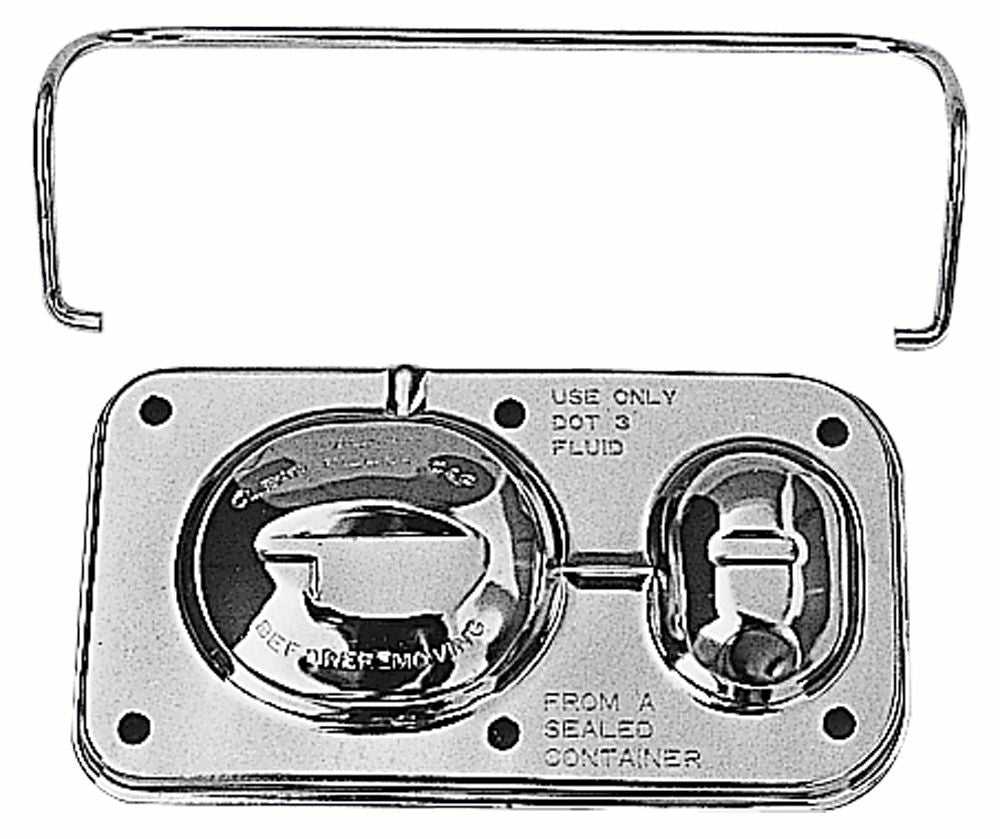 Trans Dapt, 9101 Trans Dapt Brake Master Cylinder Cover Chrome